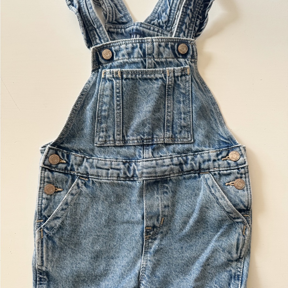 Gap kids denim short overalls
